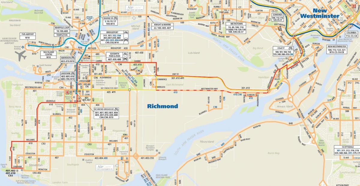 Map of north vancouver bus