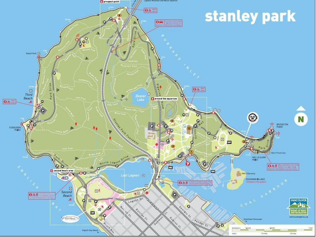 stanley park bc map