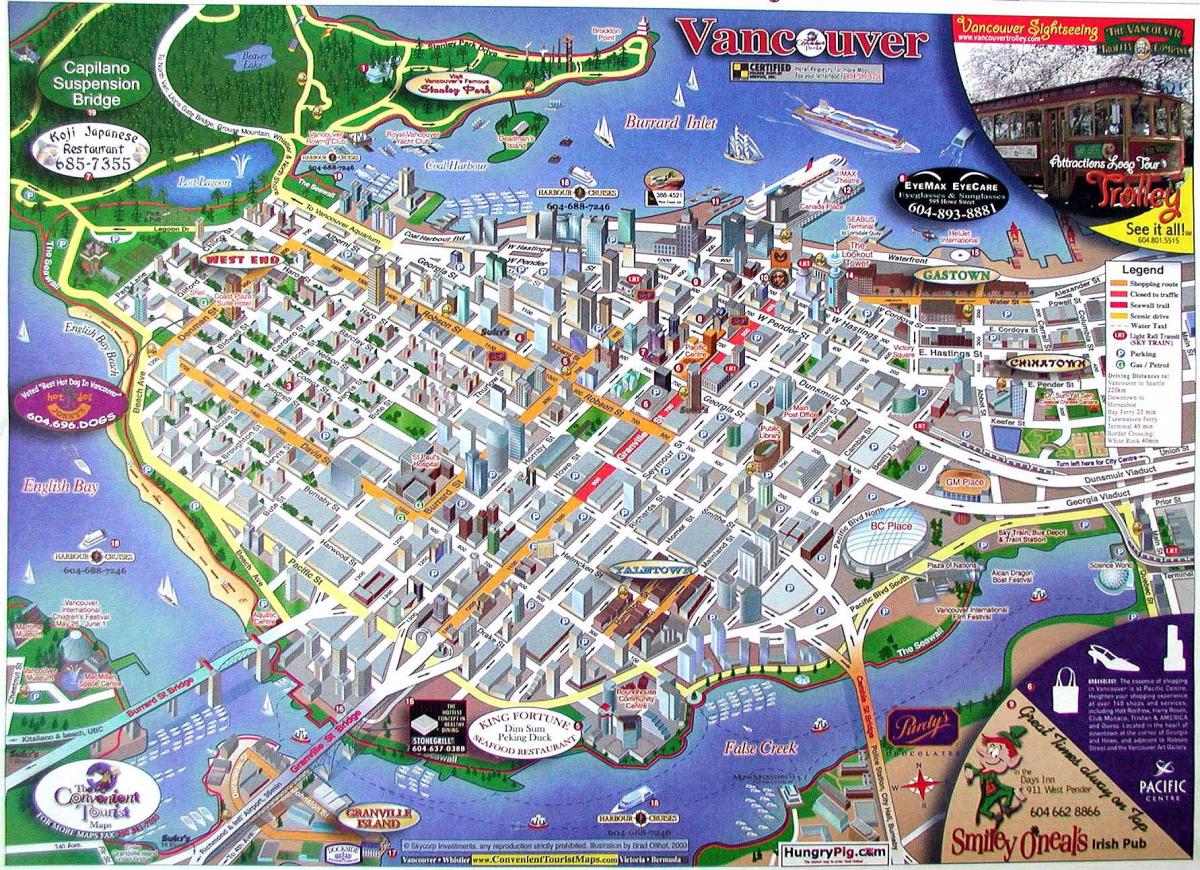 map of vancouver bc canada