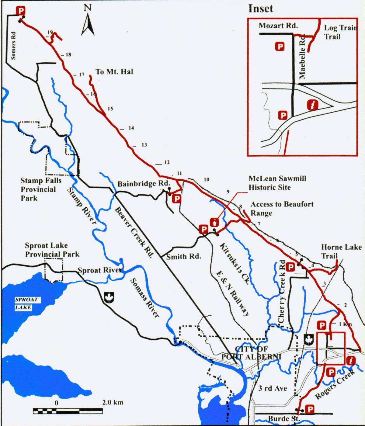 Map of vancouver island railway