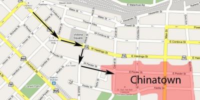 Map of chinatown vancouver