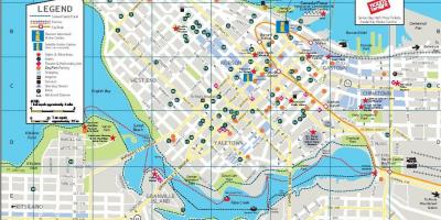 Street map of downtown vancouver bc