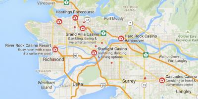Map of vancouver casinos