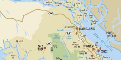 Campbell river map vancouver island
