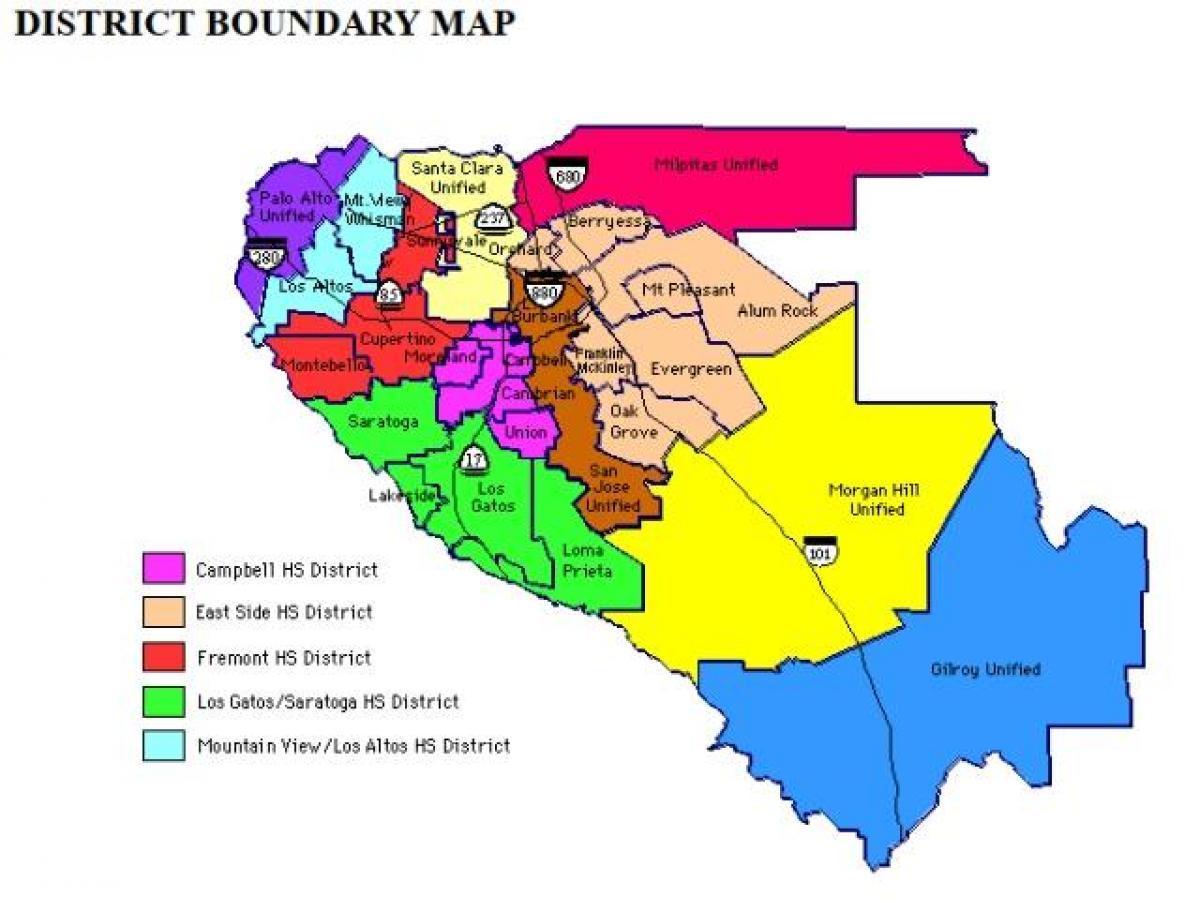 Map of evergreen school district