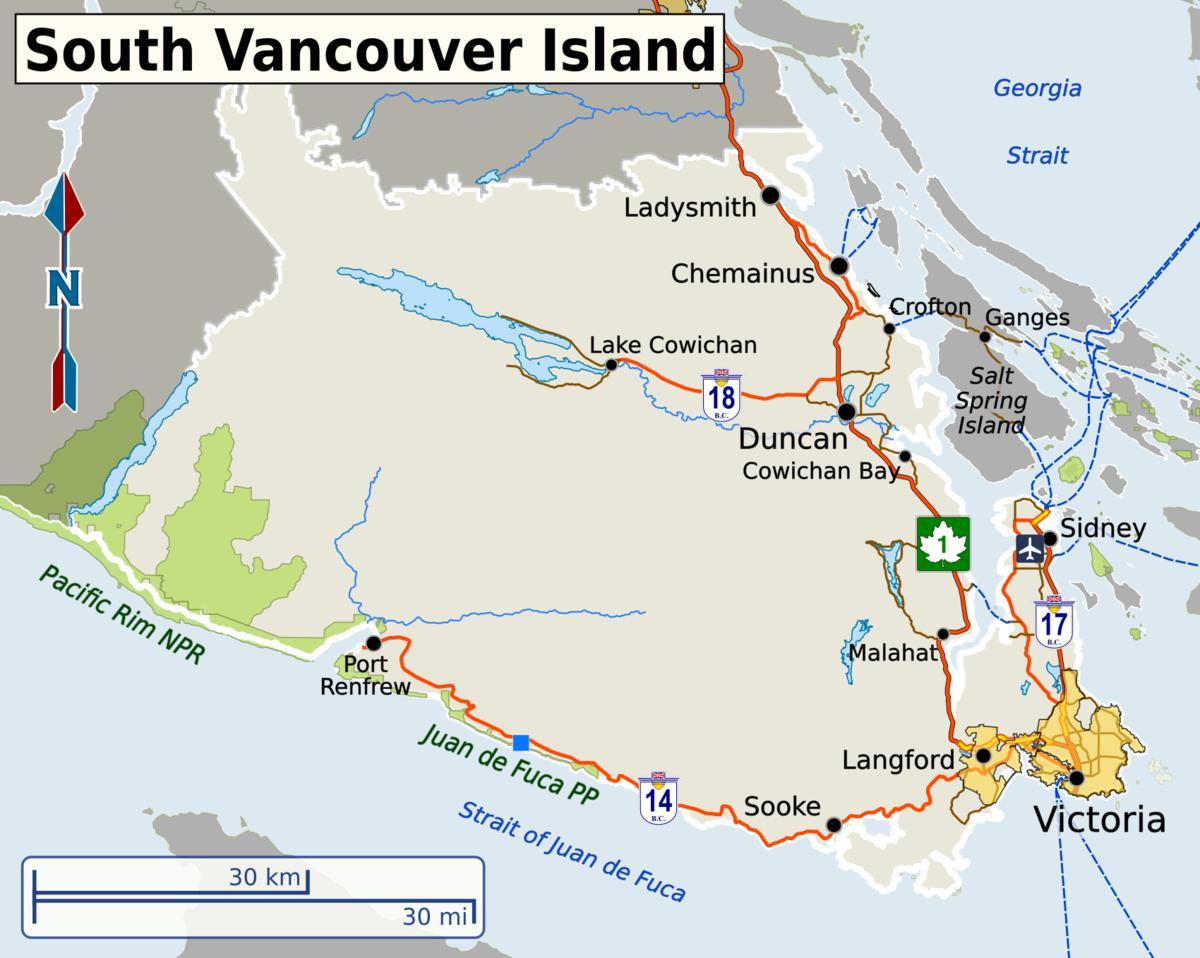south vancouver map