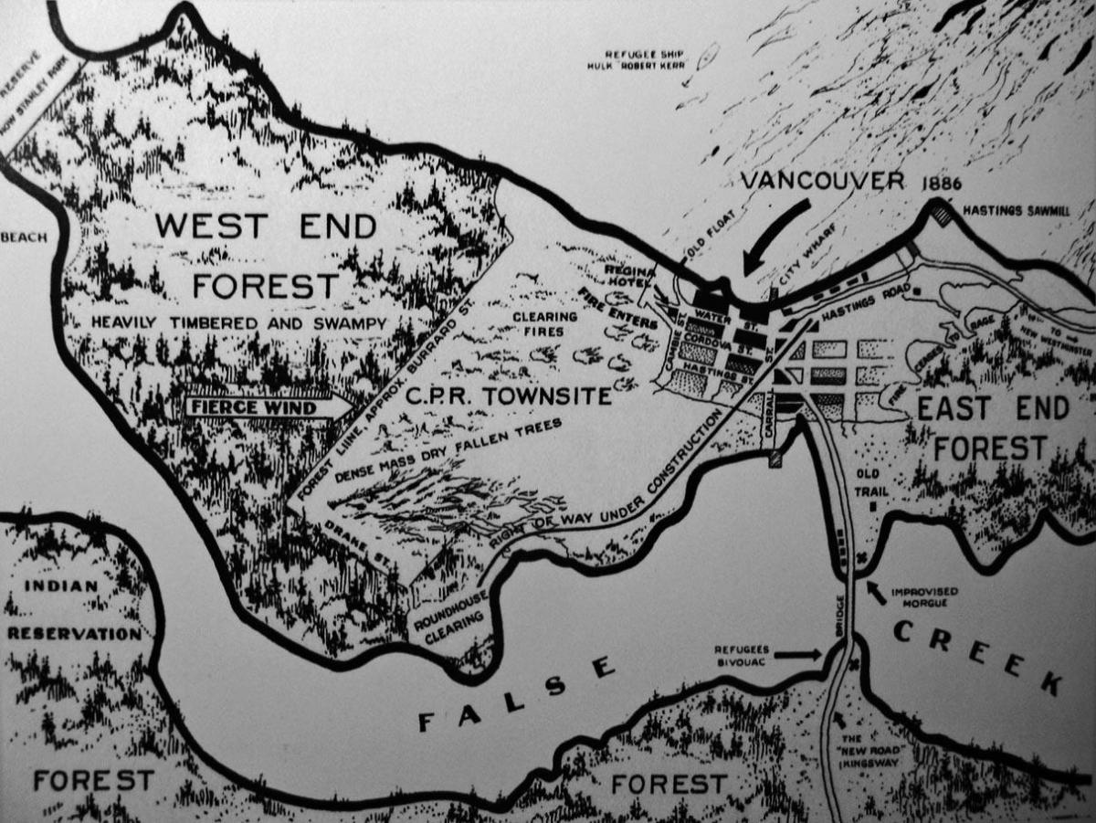 Map of old vancouver