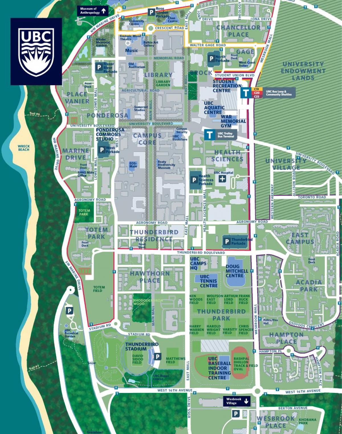 ubc vancouver campus map