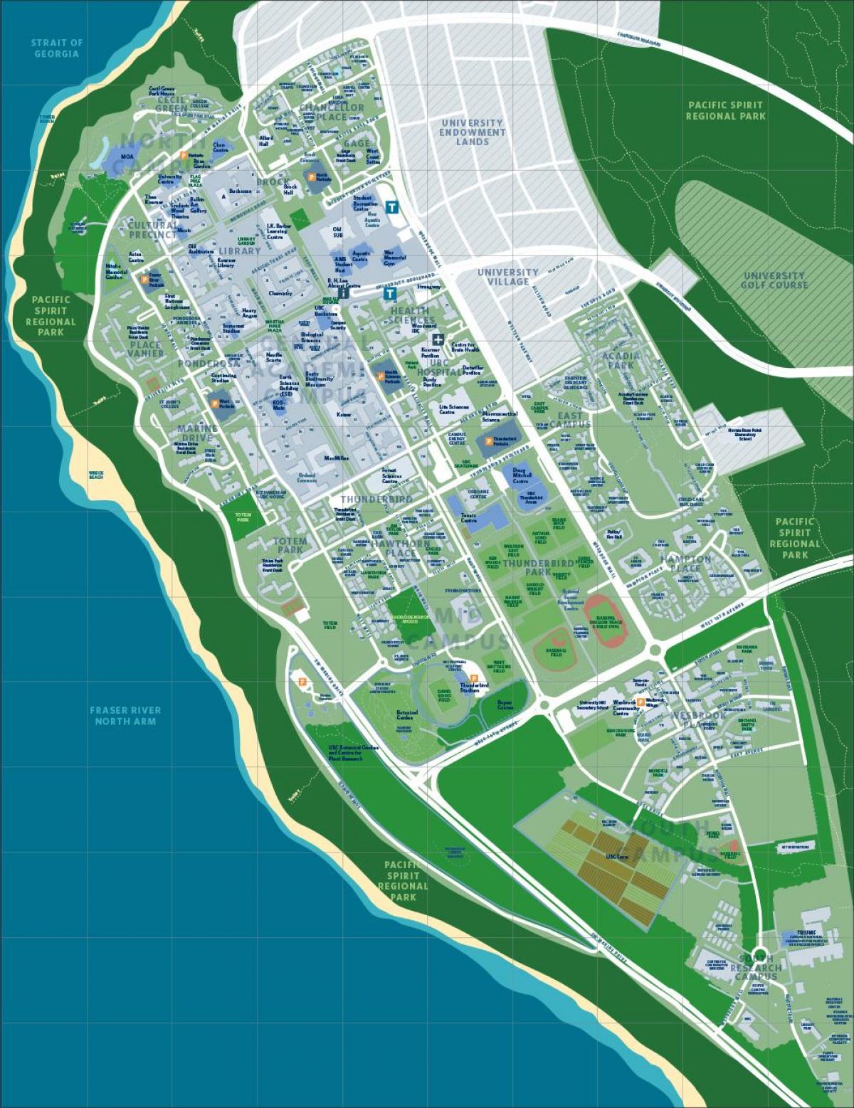 Map of ubc vancouver