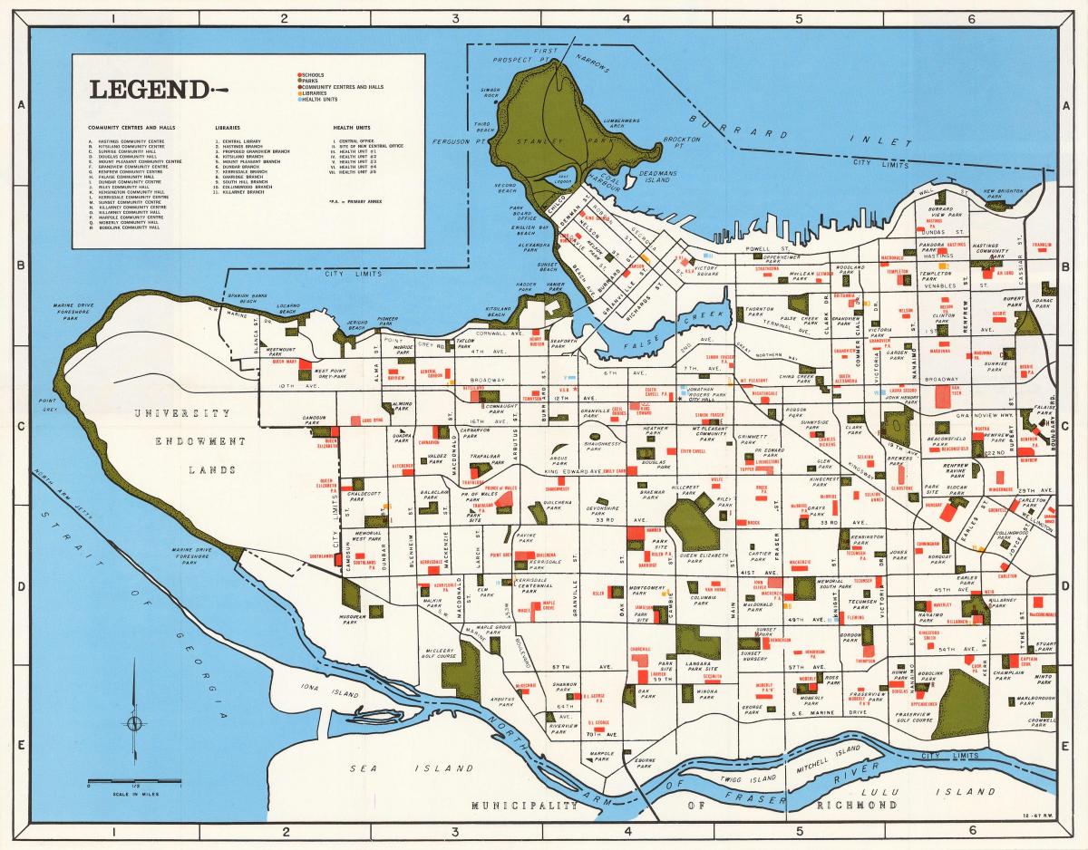 Map of vancouver community