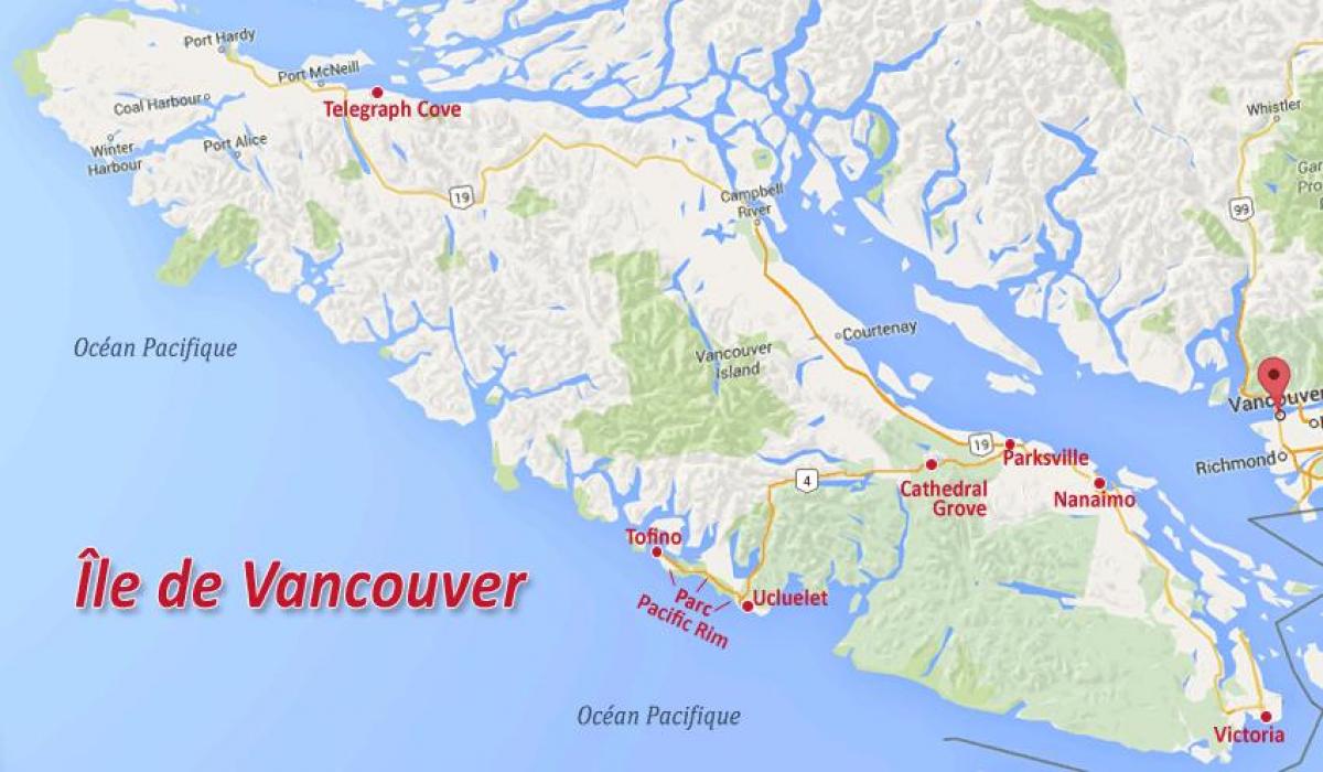 Map of vancouver island gold claim 
