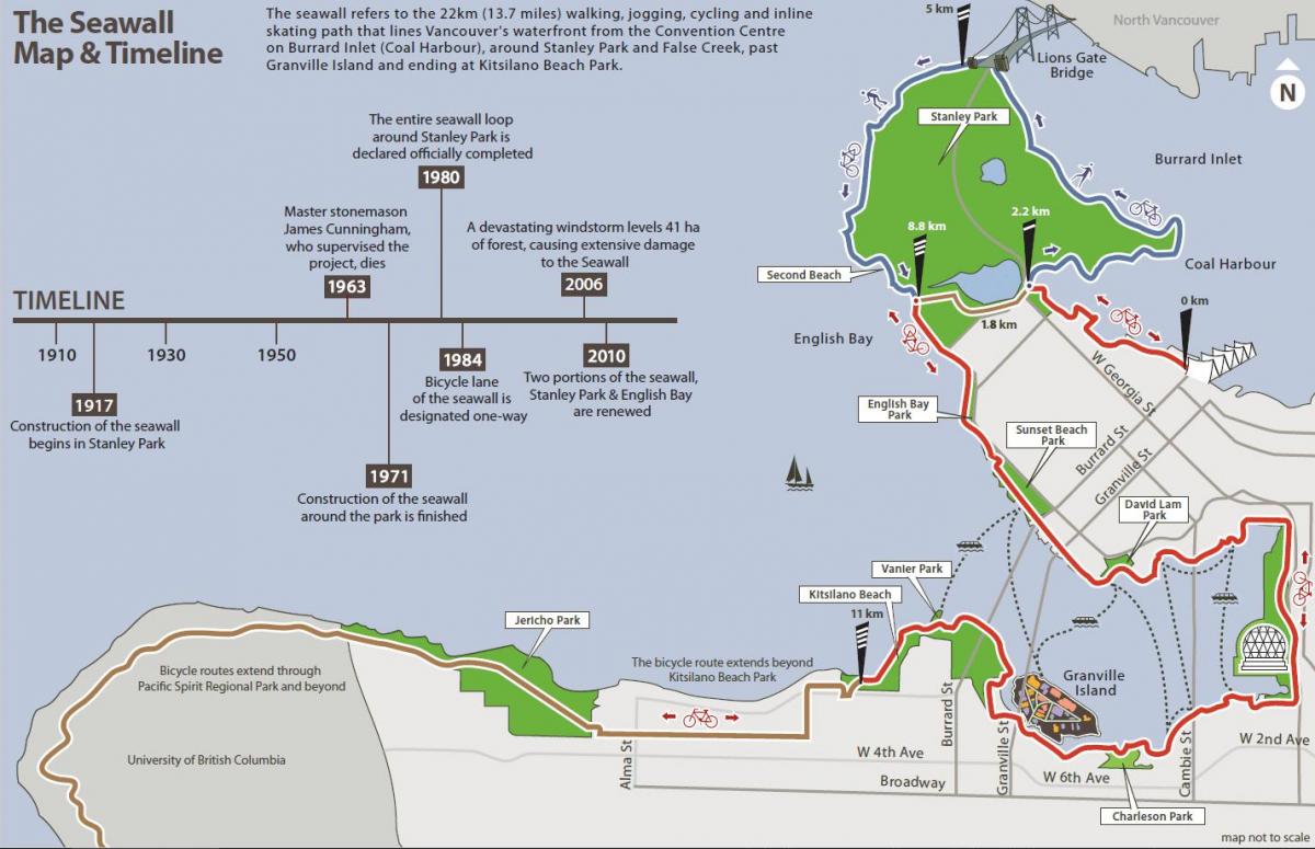 Map of vancouver seawall