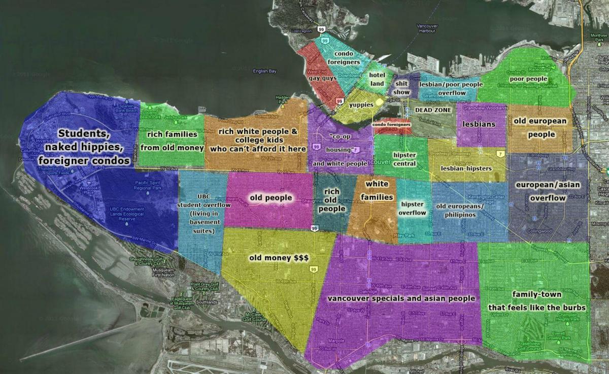 map of vancouver and surrounding areas