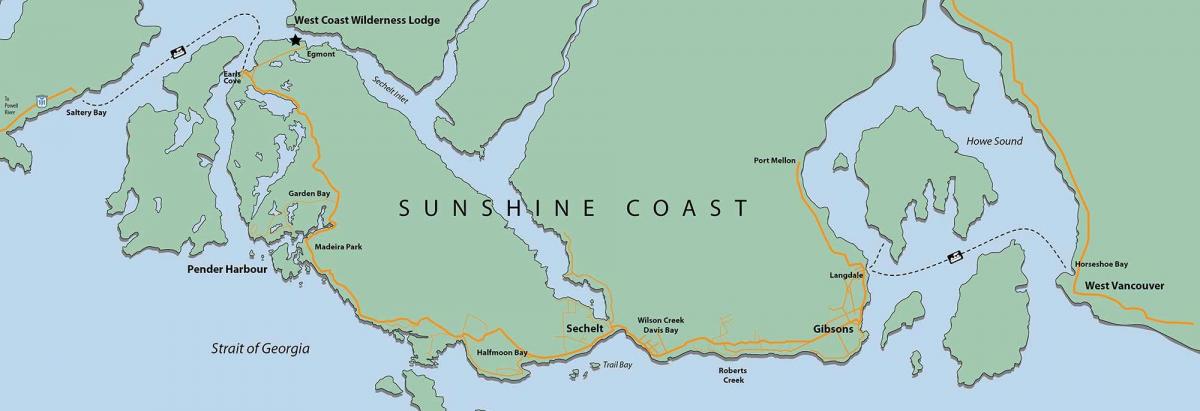 west coast vancouver island map