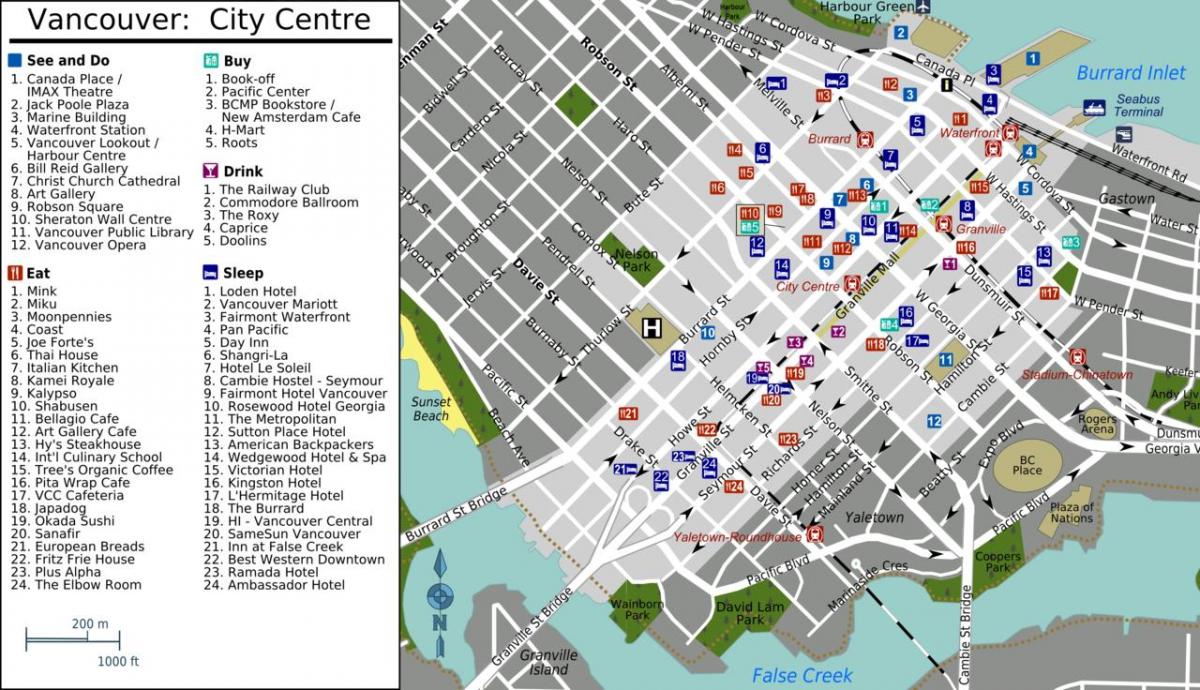 yaletown vancouver map
