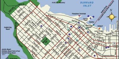 Vancouver bc attractions map