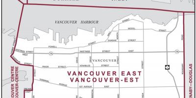 Map of east vancouver 