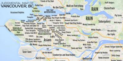 Judgemental map of vancouver bc