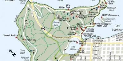 Map of lumberman arch stanley park