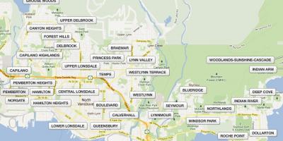 Map of north vancouver neighbourhoods