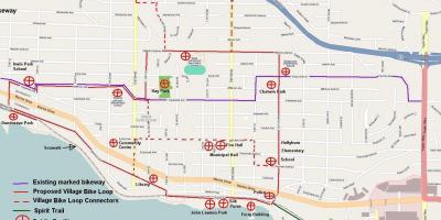 North vancouver cycling map