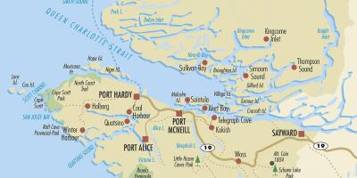 Map of north vancouver island