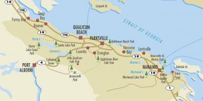 Map of parksville vancouver island