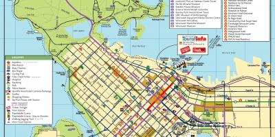 Downtown vancouver map with attractions