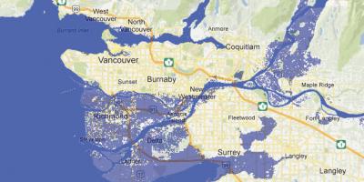 Map of vancouver flood