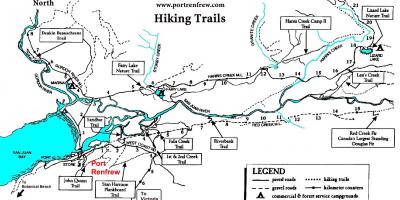 Vancouver island hiking trails map