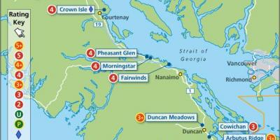 Map of vancouver island golf courses