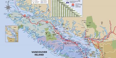 Vancouver island highway map