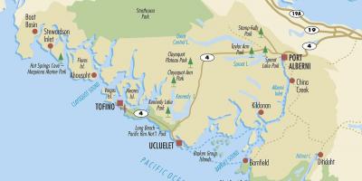 Vancouver island attractions map