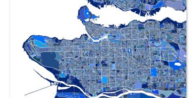 Map of vancouver art