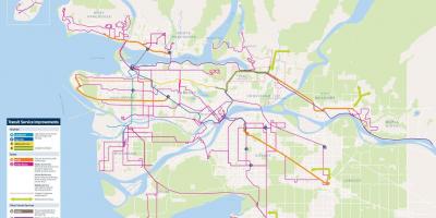 Vancouver transit system map