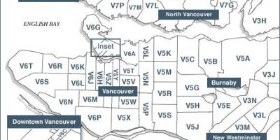 Vancouver island postal codes map