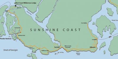 West coast vancouver island map