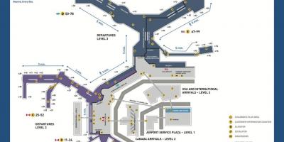 Vancouver canada airport map