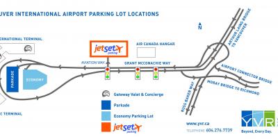 Vancouver airport parking map